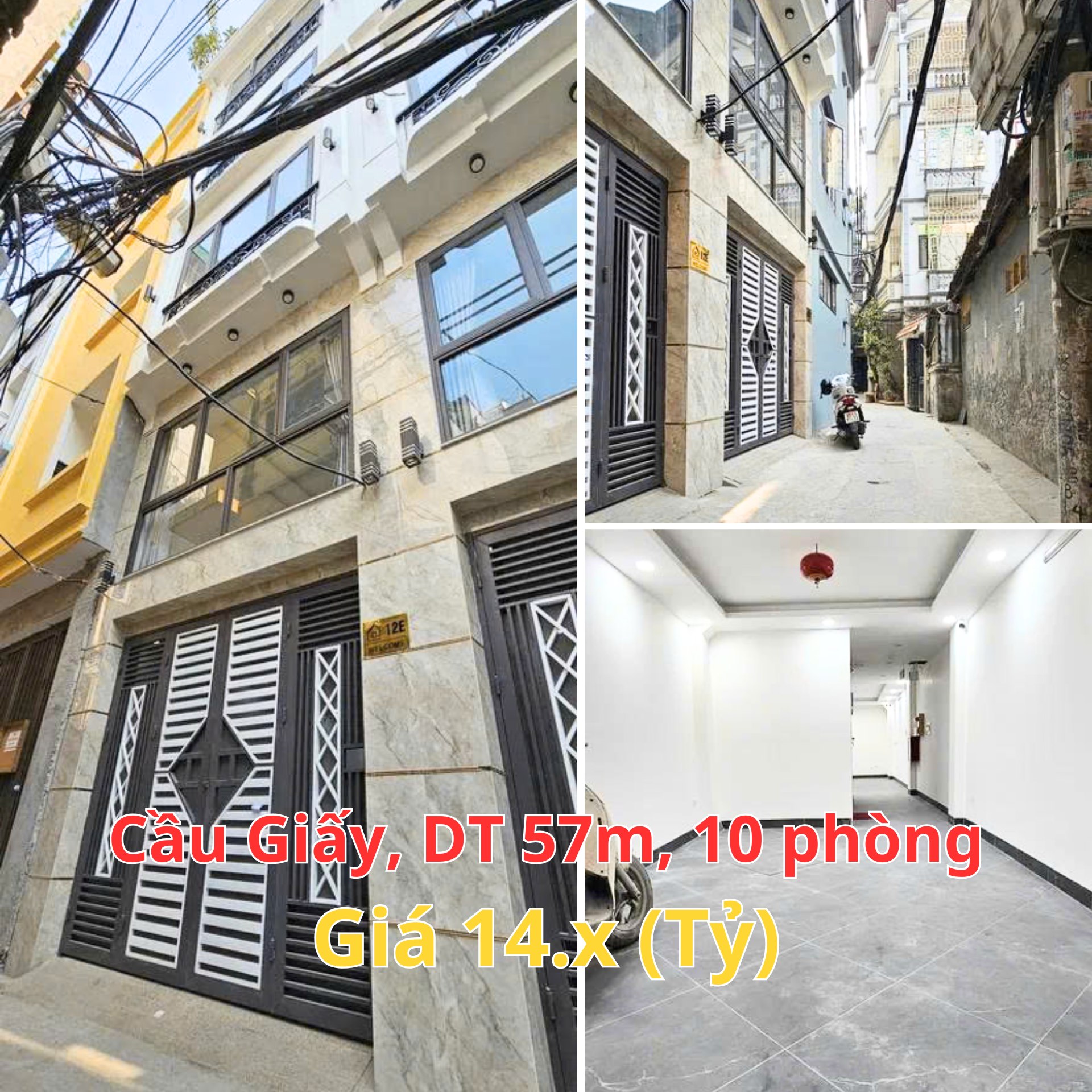 BÁN NHÀ TRUNG TÂM CẦU GIẤY - 57M² - 5 TẦNG - 10 PHÒNG - GIÁ 14 TỶ - HIẾM CÓ CẦU GIẤY